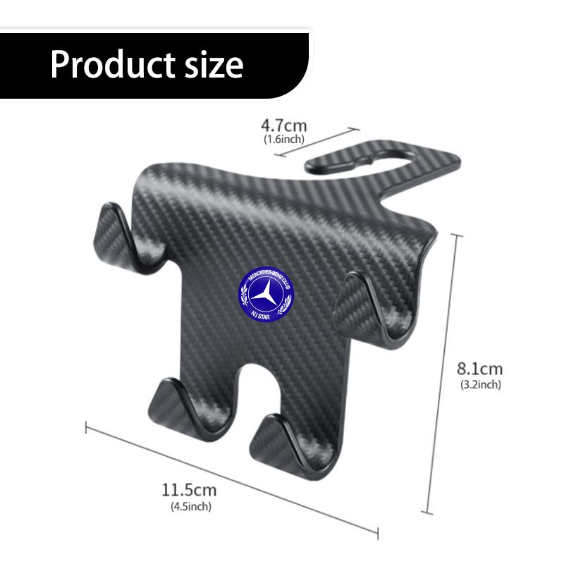 Car Seat Back Hook Hanger Headrest Mount Storage Holder For Mercedes Benz CLK GLC W212 C200 C300 W203 W204 W205 W169 W176 GLC BG1