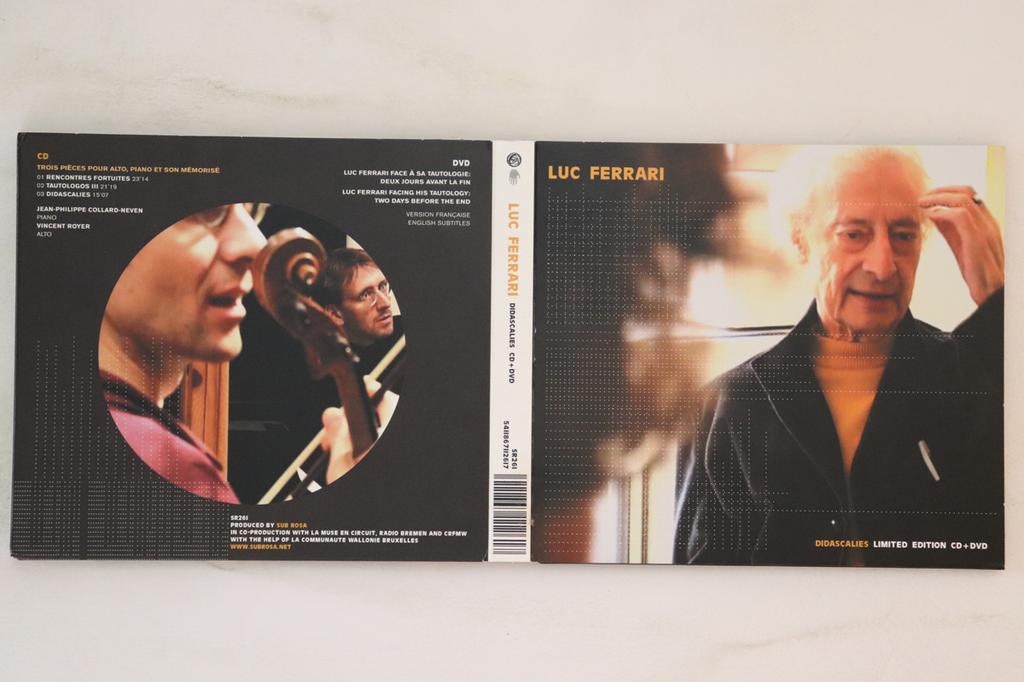 CD LUC FERRARI - Didascalies SR261 SUB ROSA 2007 Belgium Classical Used