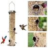Metal Bird Feeder Automatic Transparent Bird Food Dispenser Large Capacity Waterproof Bird Feeding Bowl Outdoor