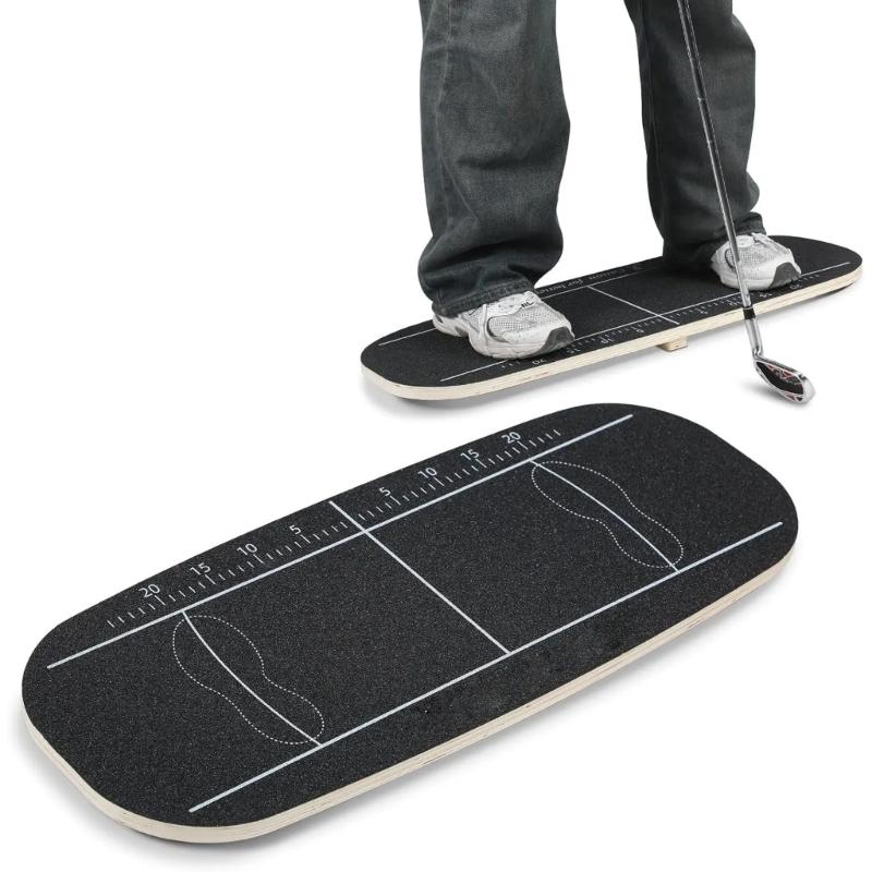 Multifunctional Adjustable Golf Swing Assistant with Guide Indicators to Improve Balance Control and Core Stability