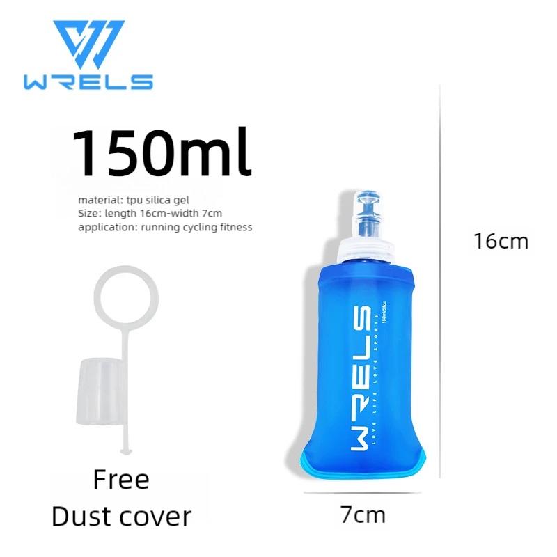 Fahrrad Sport Wasserflasche Auslaufsicher Langlebig Weiche Flasche Hoher Durchfluss BPA Frei Tragbar TPU Faltbarer Wasserbecher Outdoor Laufen