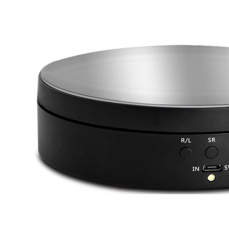 Rotating Display Stand Electric 3 Speed Level 360 Degree Rotating Turntable for Jewelry Short Video