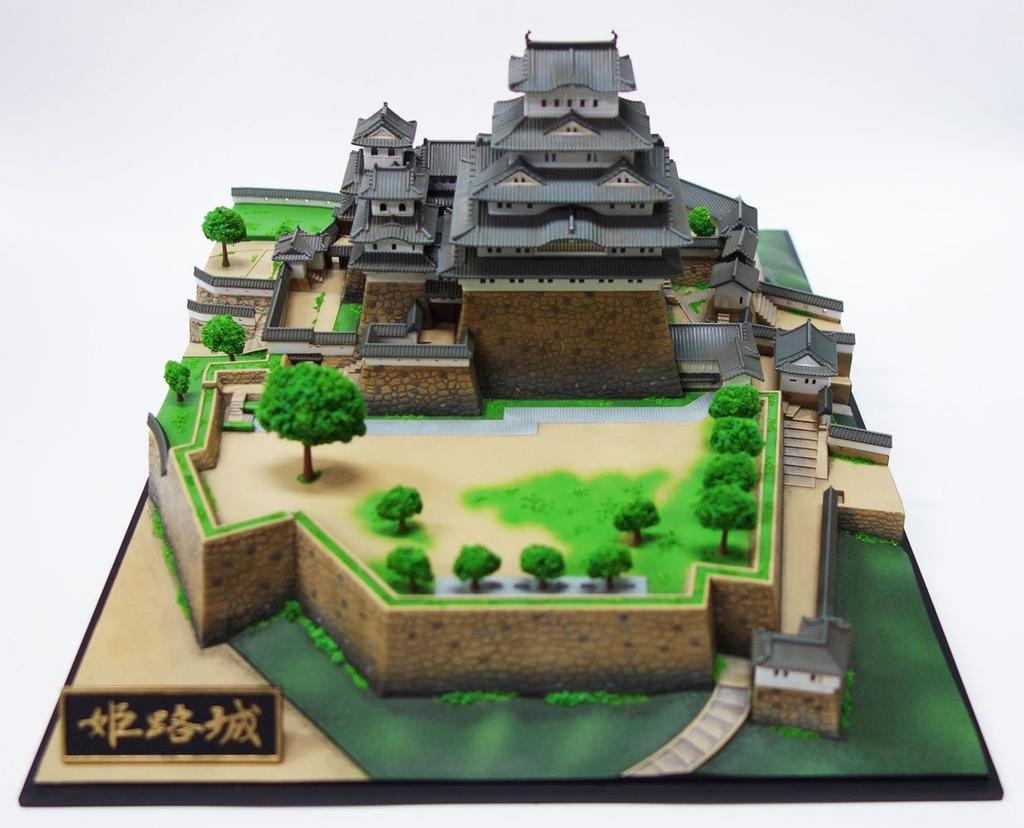 Doyusha Famous National Premium Himeji Castle Plastic Model 1/500 Japan's Castle, Treasure,