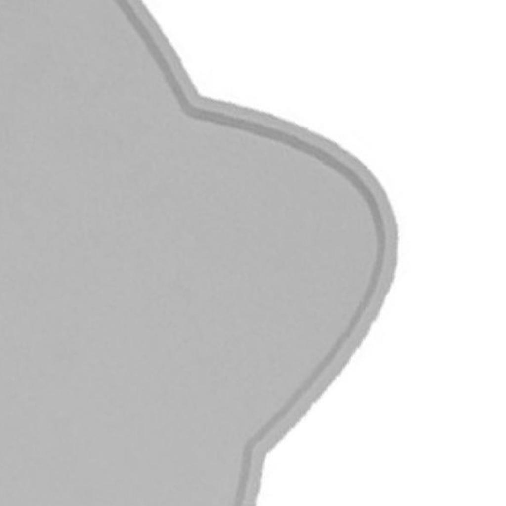 Cat Bowl Mat 17.3in Long 9.8in Wide Soft Anti Slip Silicone Spill Proof Pet Food Pad for Home Indoor Floor Gray
