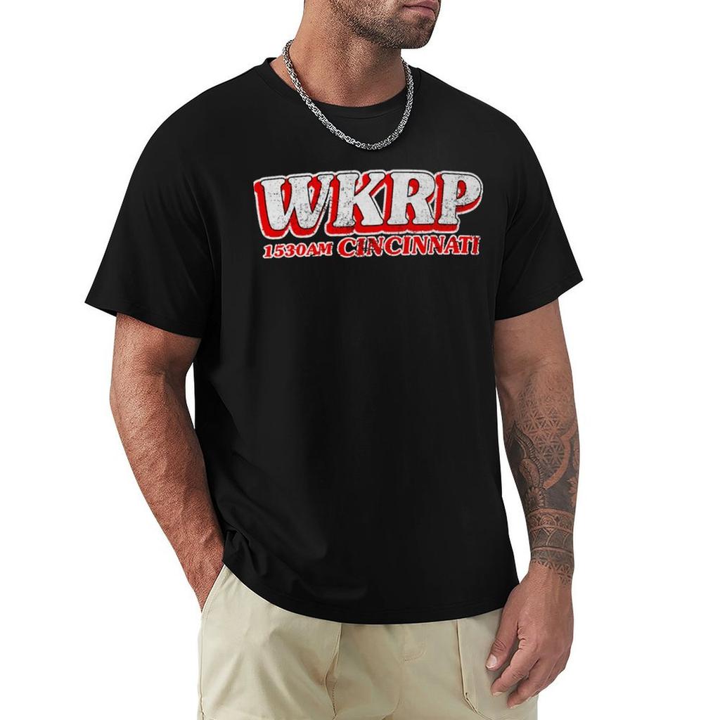 WKRP In Cincinnati T-Shirt Blanks Short Sleeve Tee Customs Design Your Own Men's T Shirts