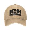 ICH KOMME Gewaschene Baseballkappe Eurovisions Mode Sonne Hip Hop Hüte Sommer Unisex-Teens Jagd Camping Snapback Kappe