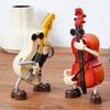 Swing Cartoon Cello Music Box Classic Melody Automatic Shaking Guitar Wind-up Musical Box Home Office Bedroom Desktop Decoration Ornament