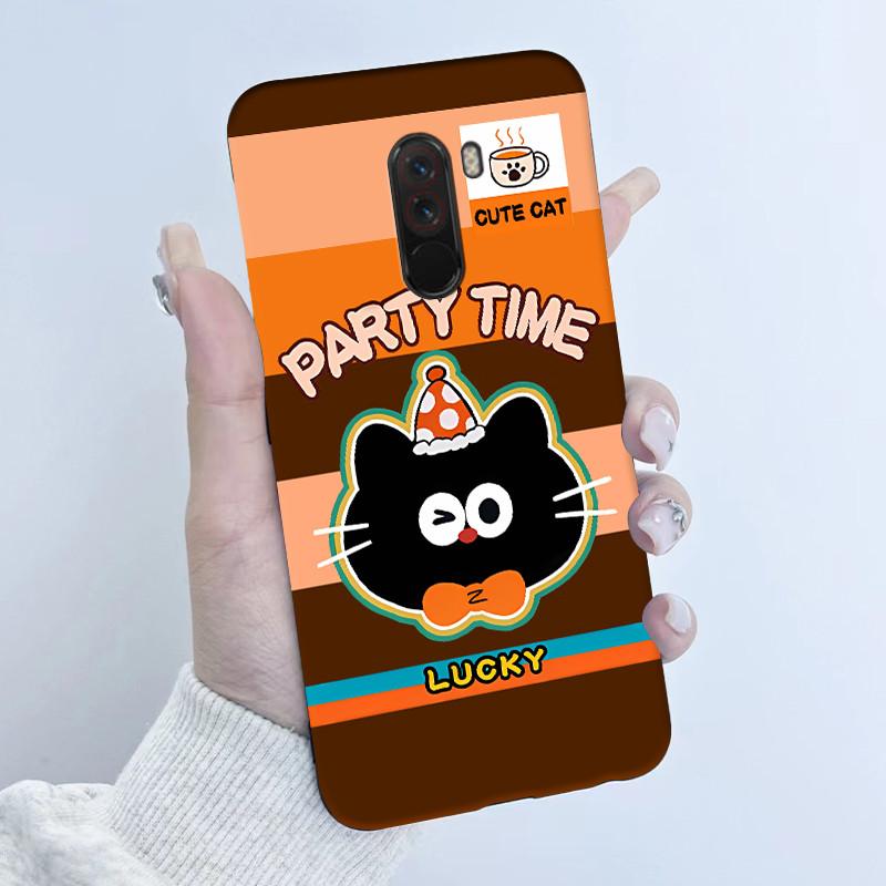 For Pocophone F1 Case Cute Cartoon Panda TPU Soft Silicone Phone Case For Xiaomi Pocophone F1 Back Cover PocoF1 Poco F 1 Fundas