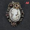  Cameo Vintage Brooches For Women Queen'S Cameo Beauty
