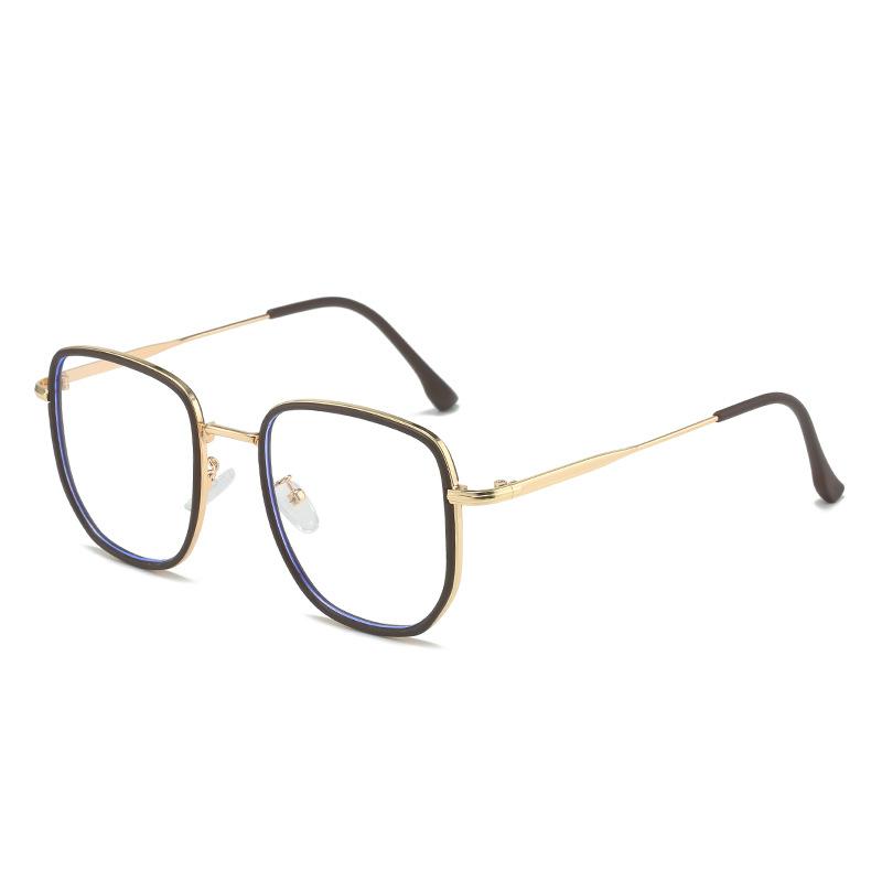 Neue Großrahmenbrille 9299 Quadratische Gesicht bedeckende Flachbrille für Frauen Xiaohongshu, Die gleiche Blaulichtbrille für Männer