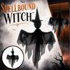 Hanging Witch Decoration Halloween Indoor Outdoor Hanging Ghost Figure with Pointed Hat and Flowing Fabric for Party Decor