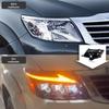 LED Flowing Turn Signal Headlight Assembly for 12-14 Toyota Hilux VIGO