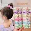 20PCS 10PCS Hair Accessories For Girl Elastic Hair Bands Flowers Hair Ring Children Birthday Party Headdress Headwear