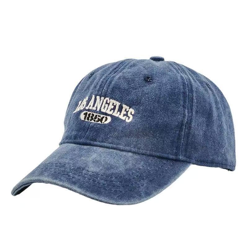 Casual Baseball Cap for Women Men Cotton Soft Top Hats Unisex Los Angeles Embroidery Snapback Hat Hiking Sunscreen Caps