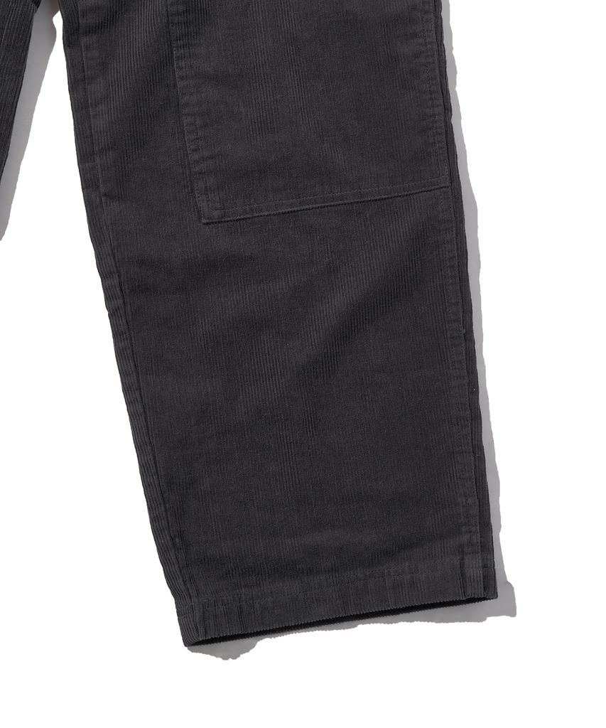DISCUS ATHLETIC Corduroy Carpenter Pants Charcoal