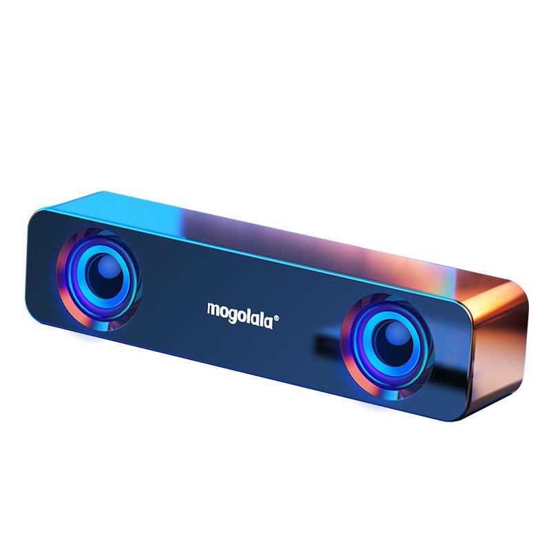 Compact USB Wired Desktop Speakers with Mini Subwoofer