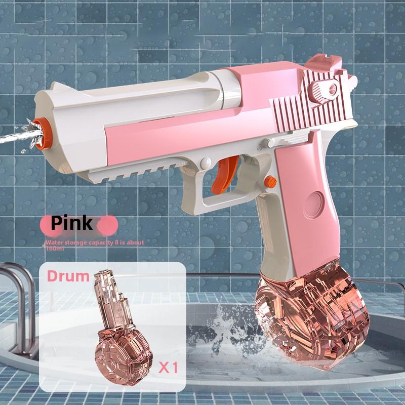 Kids Press Type Water Gun Manual Continuous Firing Squirt Gun Swimming Pool Toys Beach Outdoor Toy Large Capacity Water Pistol