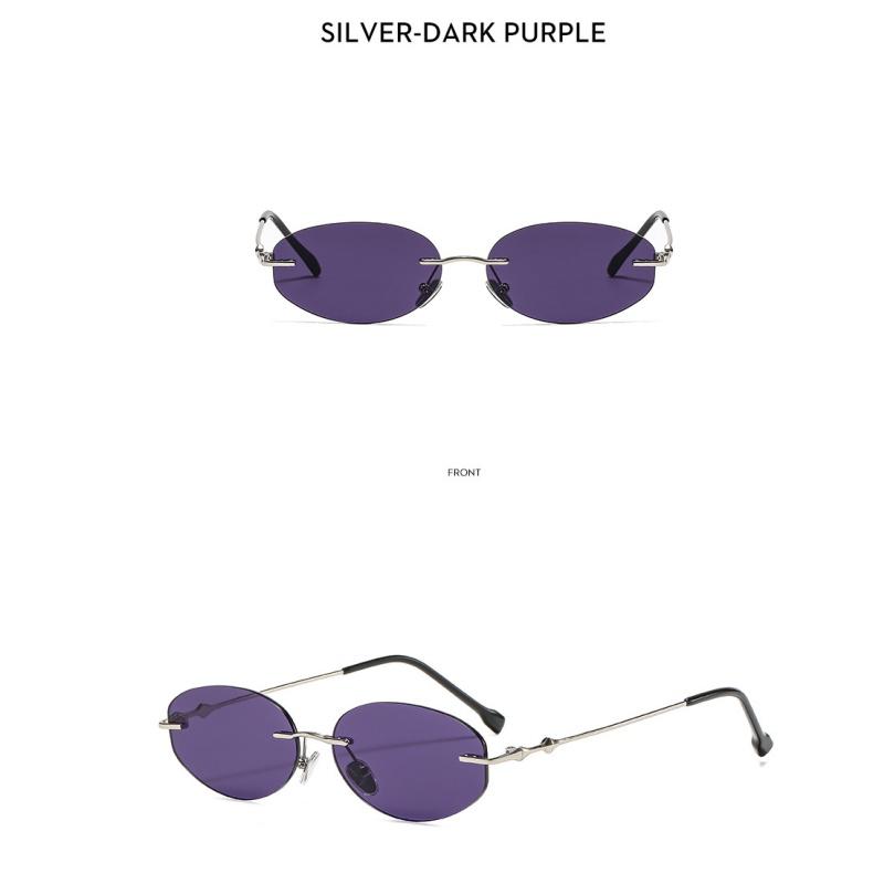 Ladies sunglasses, rimless oval sunglasses, personalized sunglasses