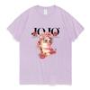 Japansk Jojo Bizarre Adventure Anime T-skjorte Unisex kvinner Kawaii Jojo Grafisk T-skjorte Tenåringer Unisexga Tee Shirt Kortermet Unisex