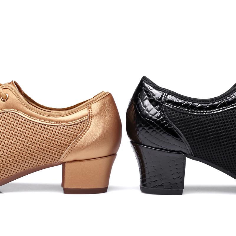 Women's Mid-Heel Latin Dance Shoes with Soft Soles for Adults
