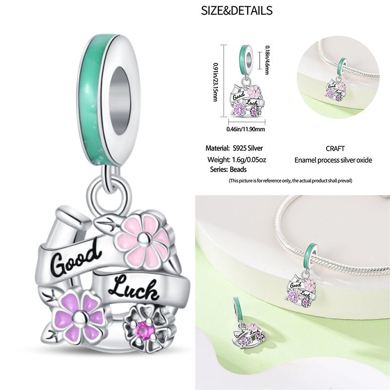 Copper Classic Purple Retro Heart Shape Lotus Angel Pattern Charms Beads Fit Necklace Bracelets Pendant Diy Jewelry