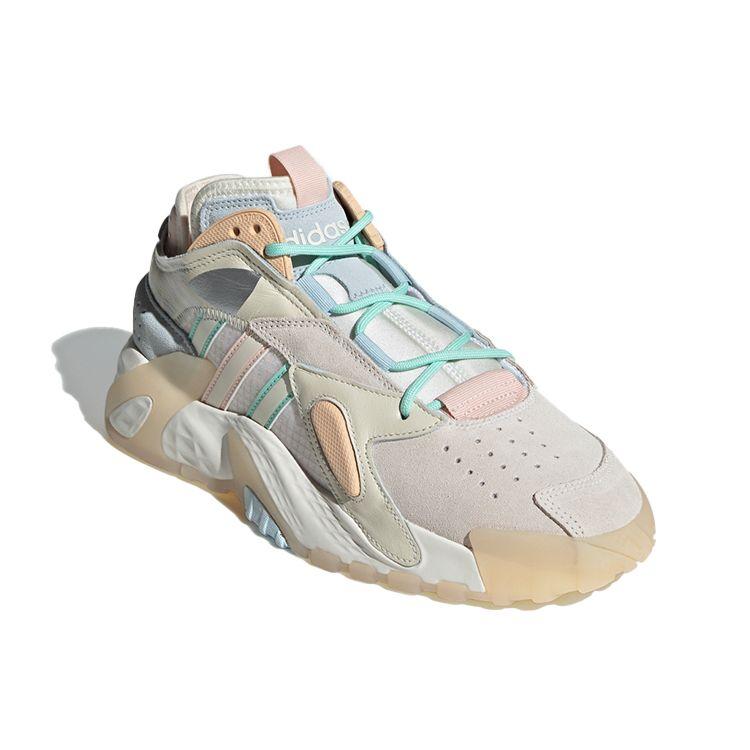 Adidas Originals Streetball Synthetic Leather Suede Low-Top Lifestyle Shoes Women Sneakers Gray White Yellow GZ2793