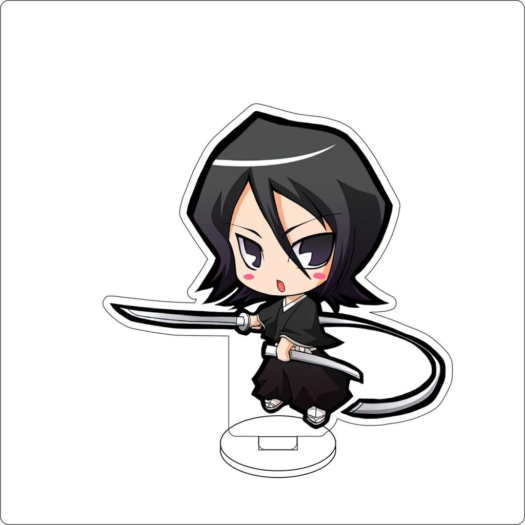 10CM Anime BLEACH Figure Stand Model Grimmjow Jaegerjaques/Urahara Kisuke/Kurosaki Ichigo Cute Desk Decor Standing Sign Gifts