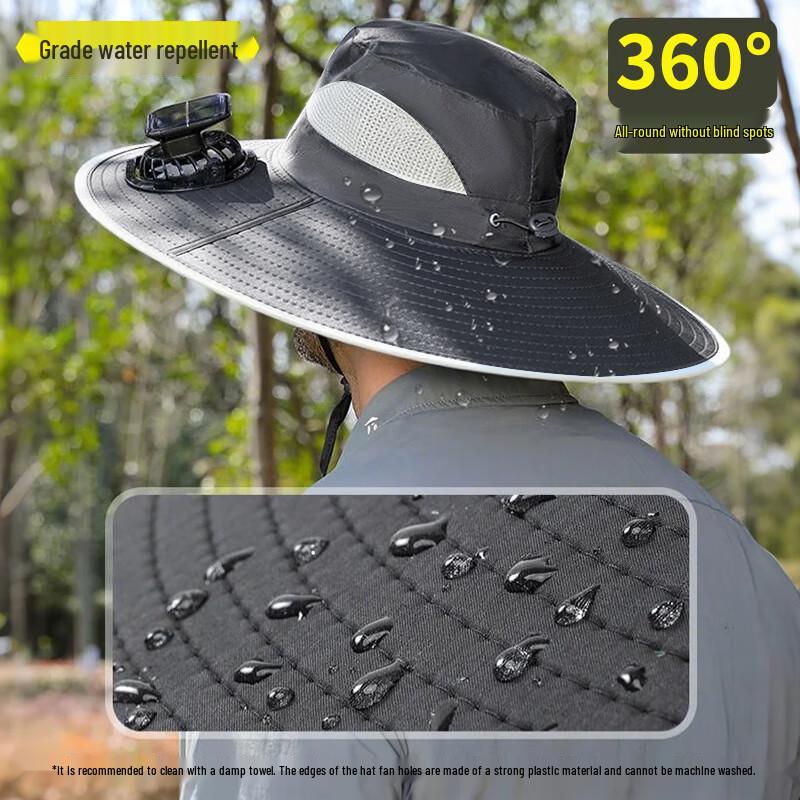 Outdoor Solar Fan Cooling Hat