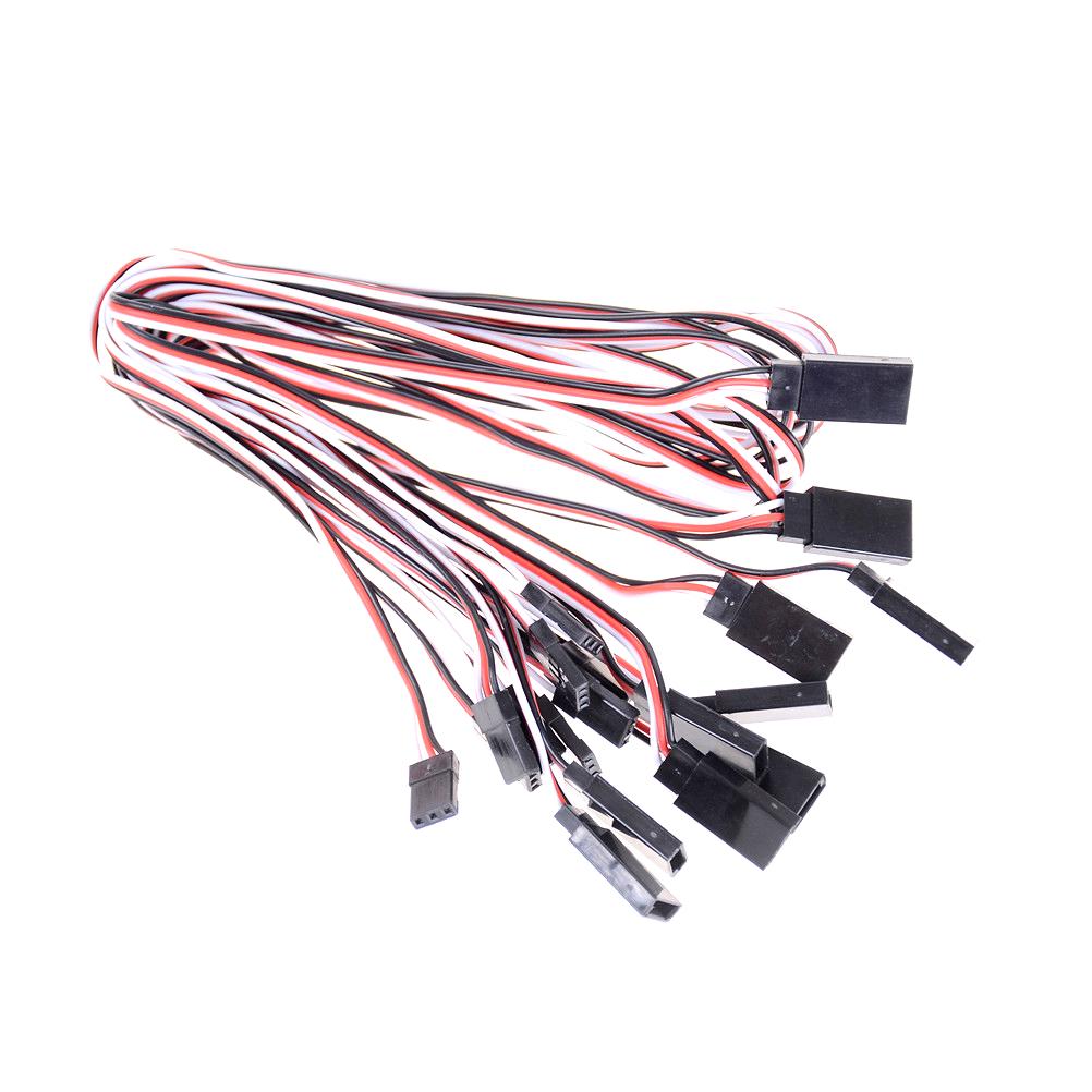 10 Stück 50cm Servo-Verlängerungskabel Kabel Anschlusskabel Jr 50cm 26AWG