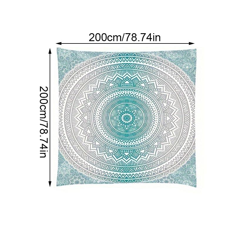 

1 шт., уличный тент от солнца, напечатанный брезент с принтом, водонепроницаемый, быстросохнущий, для активного отдыха на природе, занавеска для кемпинга 200cm*200cm
