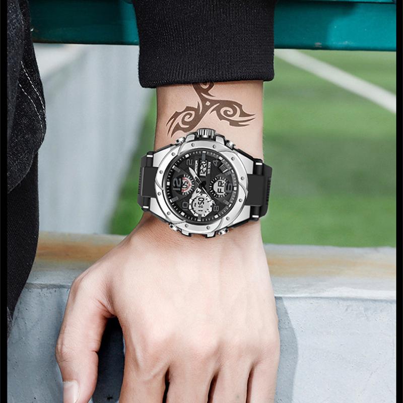 SANDA Electronic Watch Fashion Trend Electronic Watch Luminous Multifunction Watch