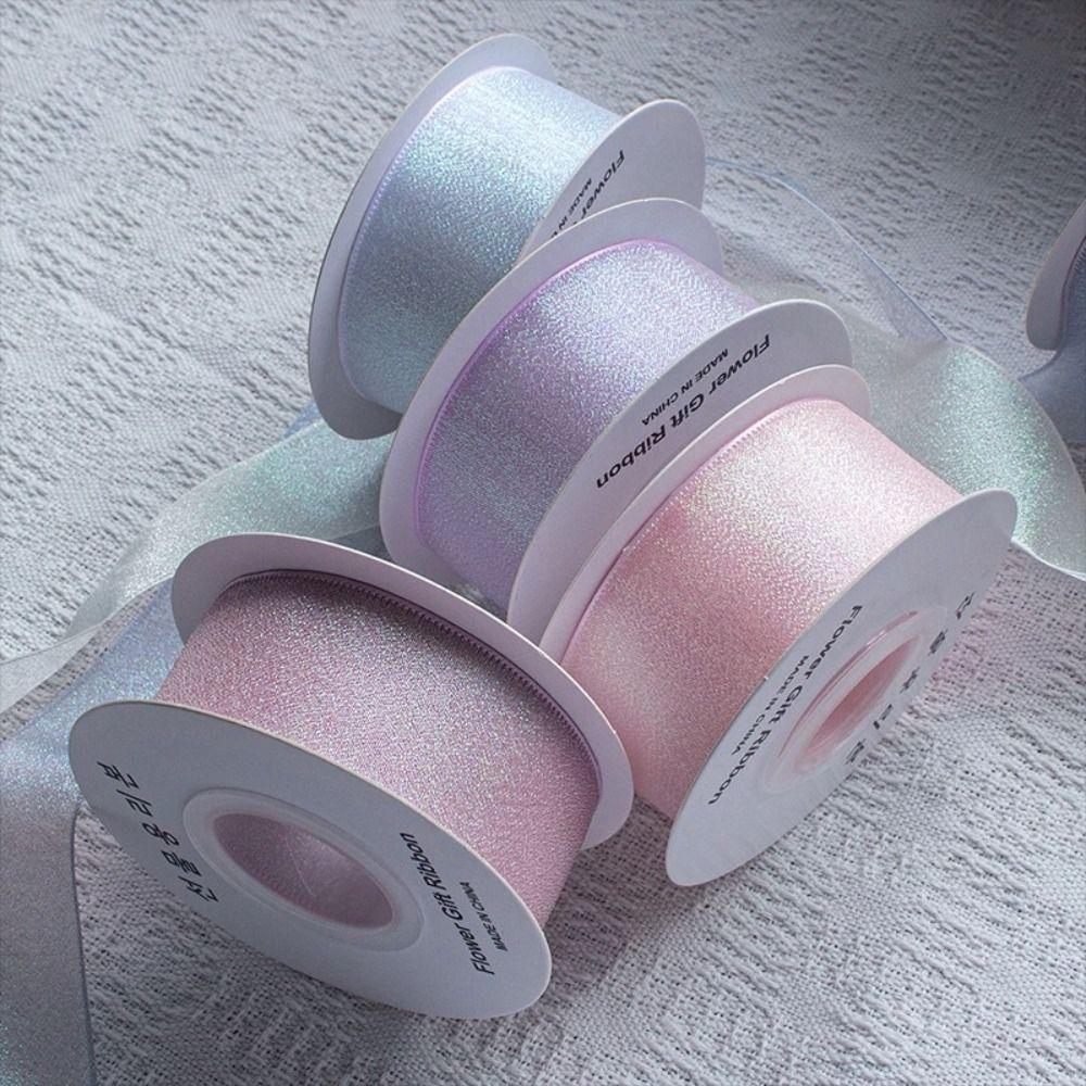 40mm 10 yards Fishtail Organza Ribbon Polyester DIY Gift Wrap  for Decorating Weddings