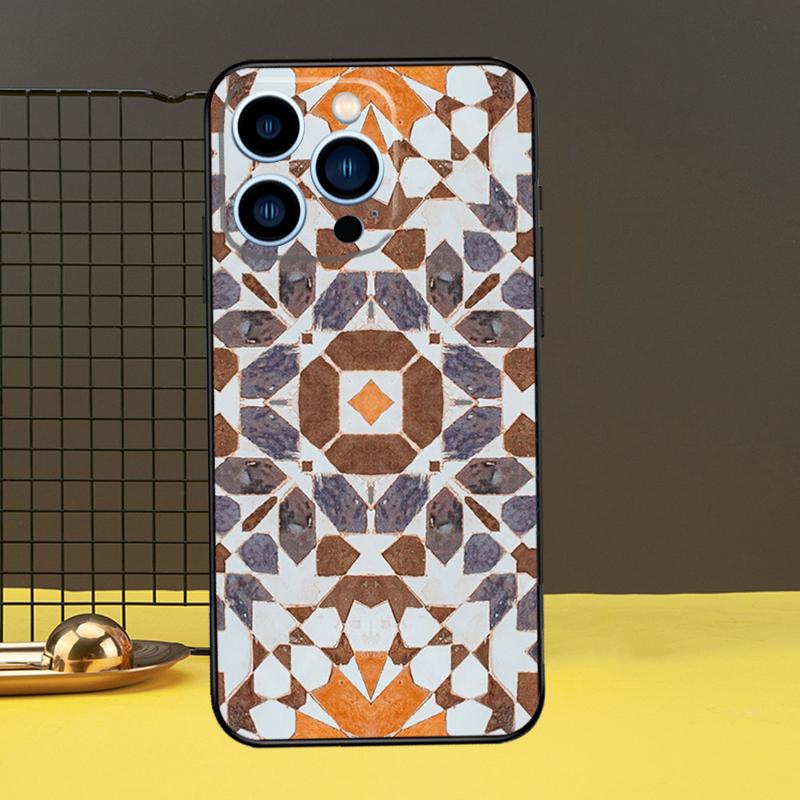 

Чехол для телефона с марокканской плиткой для iPhone 16 15 14 13 12 11 Pro Max X XR XS Max 7 8 Plus 12 13 Mini Задняя крышка iPhone 13Pro MAX