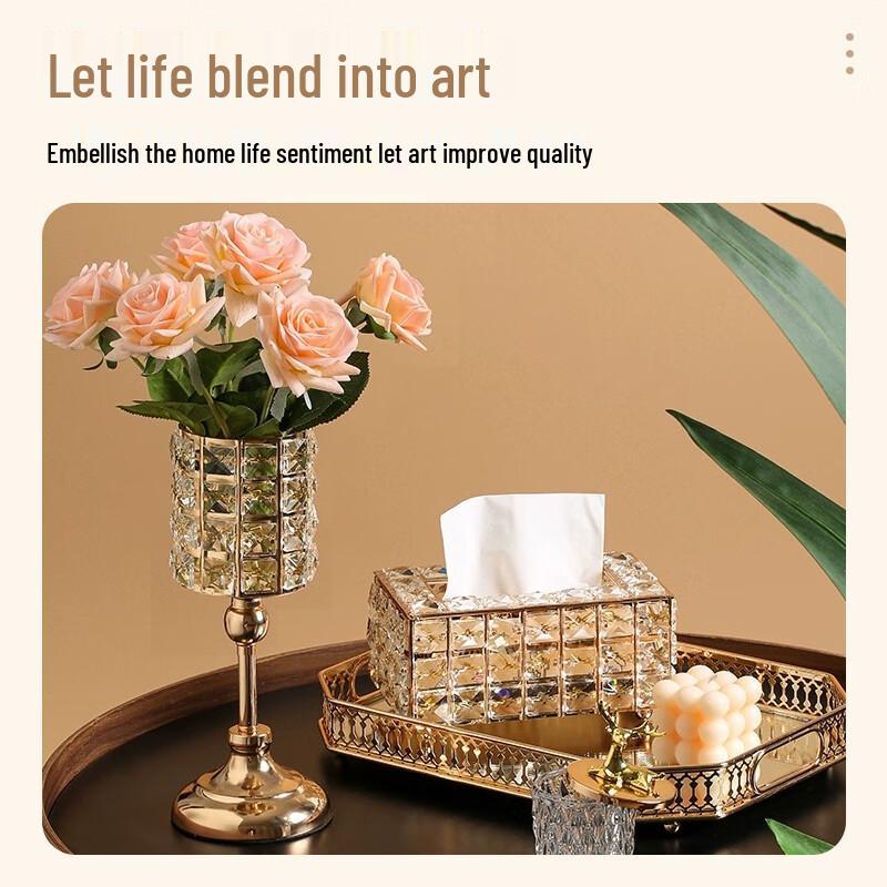 Kristallglas Taschentuchbox