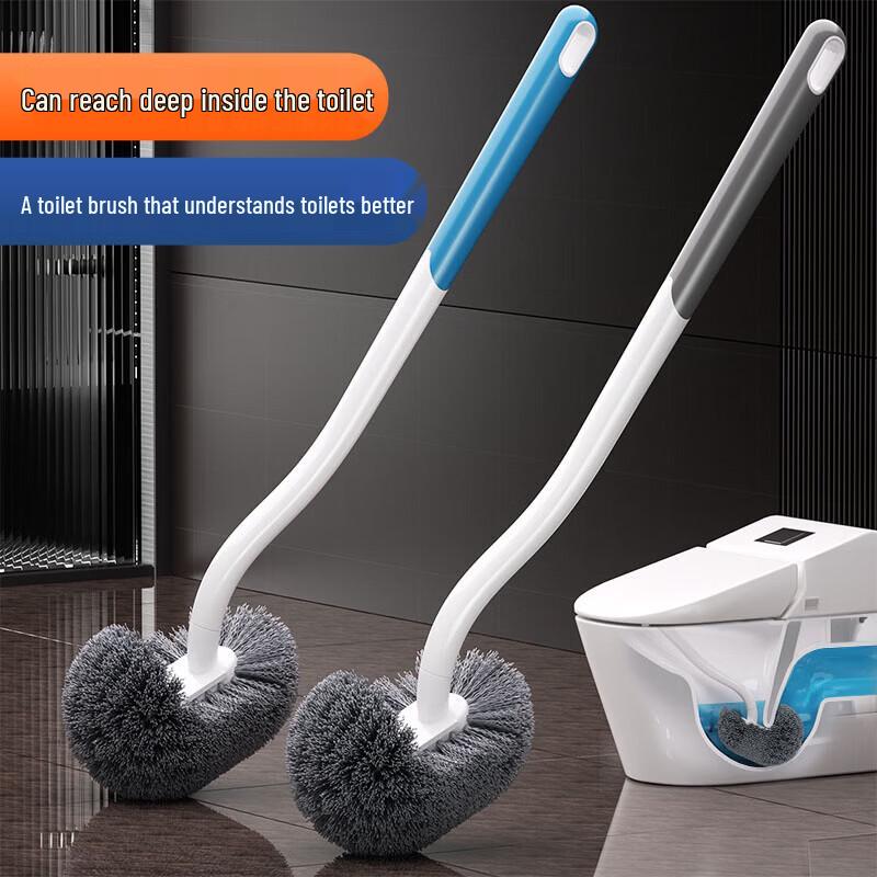 Floor-Standing No-Dead-Angle Silicone Toilet Brush