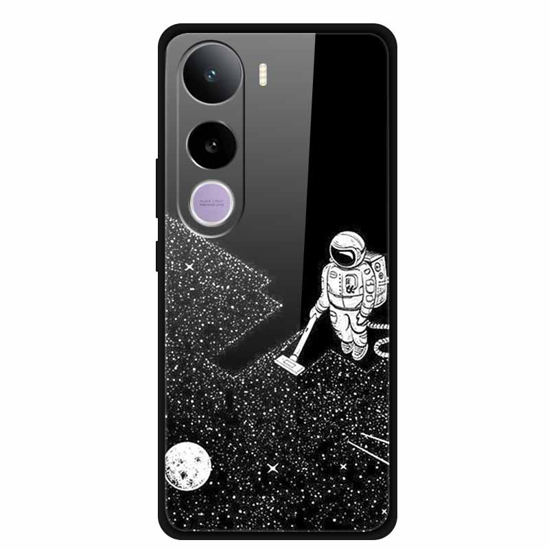 For Vivo Y400 5G Case Y 400 6.67" Animal Wolf Lion Tempered Glass Hard Back Cover For Vivo Y400 2025 Phone Cases Soft Bumper Bag