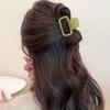 Hair Claw Matte Texture Mini Hair Clip Stable Grip No Flattening Non-Slip Tooth Small Semi-Tied Hair Clip Hair Accessory