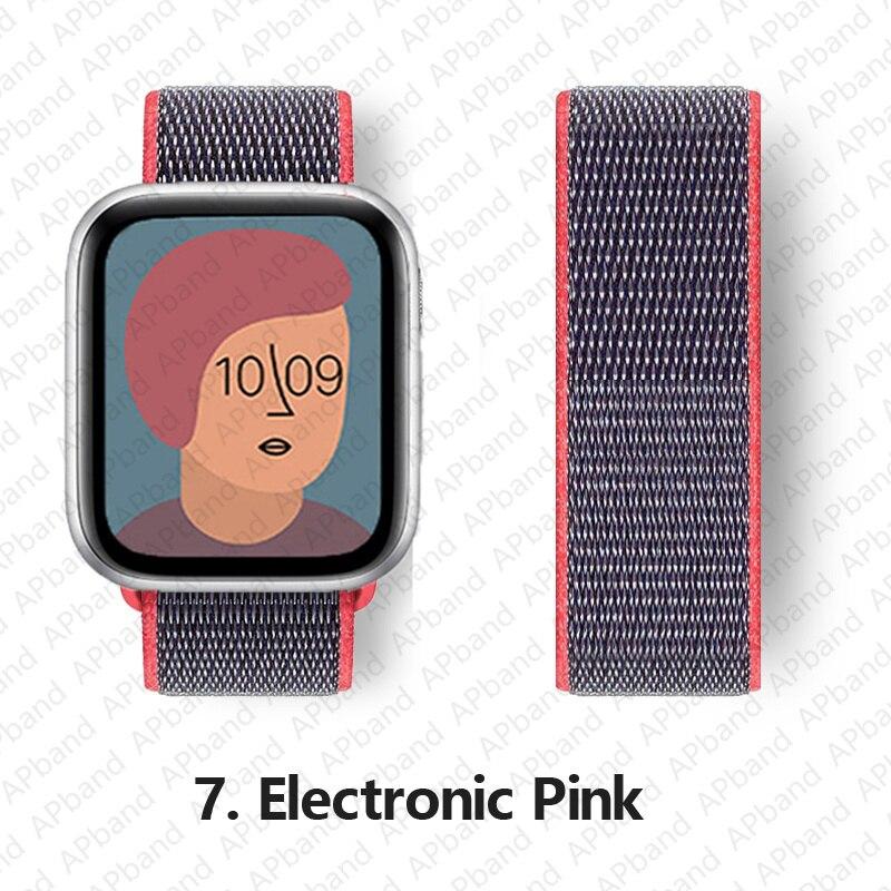 Nylon Band Voor Apple horlogeband 44mm 40mm 42mm 38mm 41mm 45mm 41 45 smartwatch polsband riem lus armband iWatch 3 4 5 se 6 7
