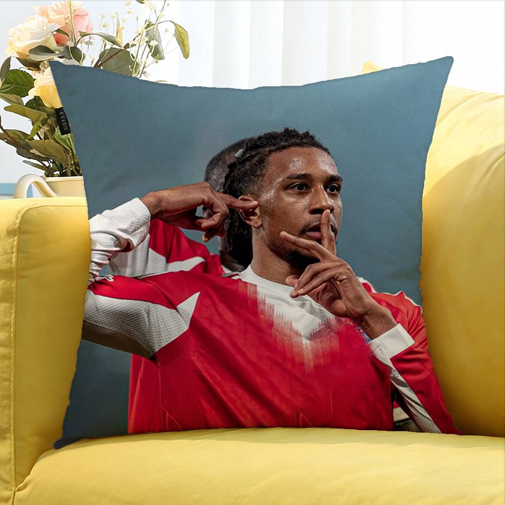 The King of Assists Michael Olise Various Sizes Square Pillow Case For Car Home Bedchamber Decor