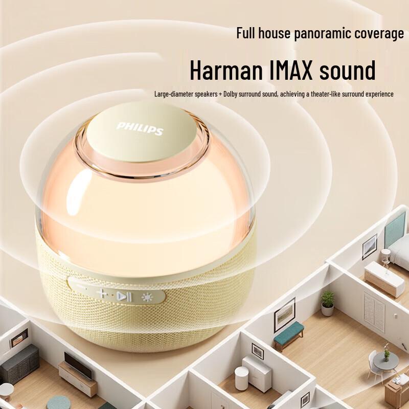 Philips TAS2009 Portable RGB Bluetooth Speaker CN plug (adapter included)