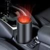 12V Car Heater Cup Holder Design Fast Heating Demister Defroster Auto Window Windshield Defrost Defogging Cooling Heating Fan