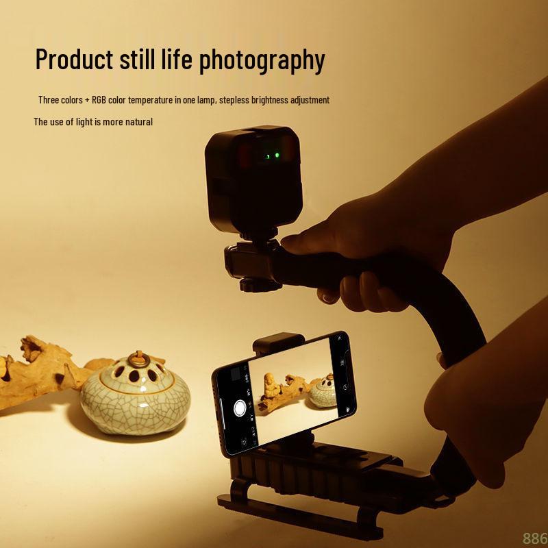 U-shaped Handheld Gimbal Stabilizer for Smooth Mobile Video and Vlog Shooting