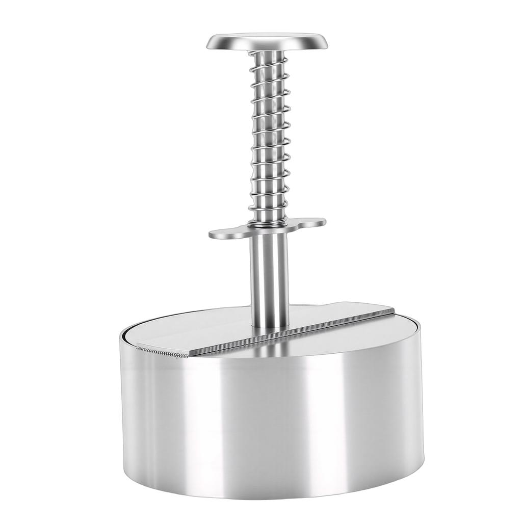 Hamburger Patty Maker 304 Stainless Steel Manual Burger Press Patty Making Mold for Beef Vegetables BBQ 10.15cm 4in