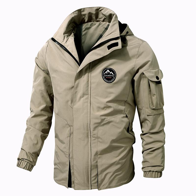 Men Outdoor Jacket New  Hooded Waterproof Casual Jacket Coat Men Tactics Military Jacket Men Plus Size M-8XL