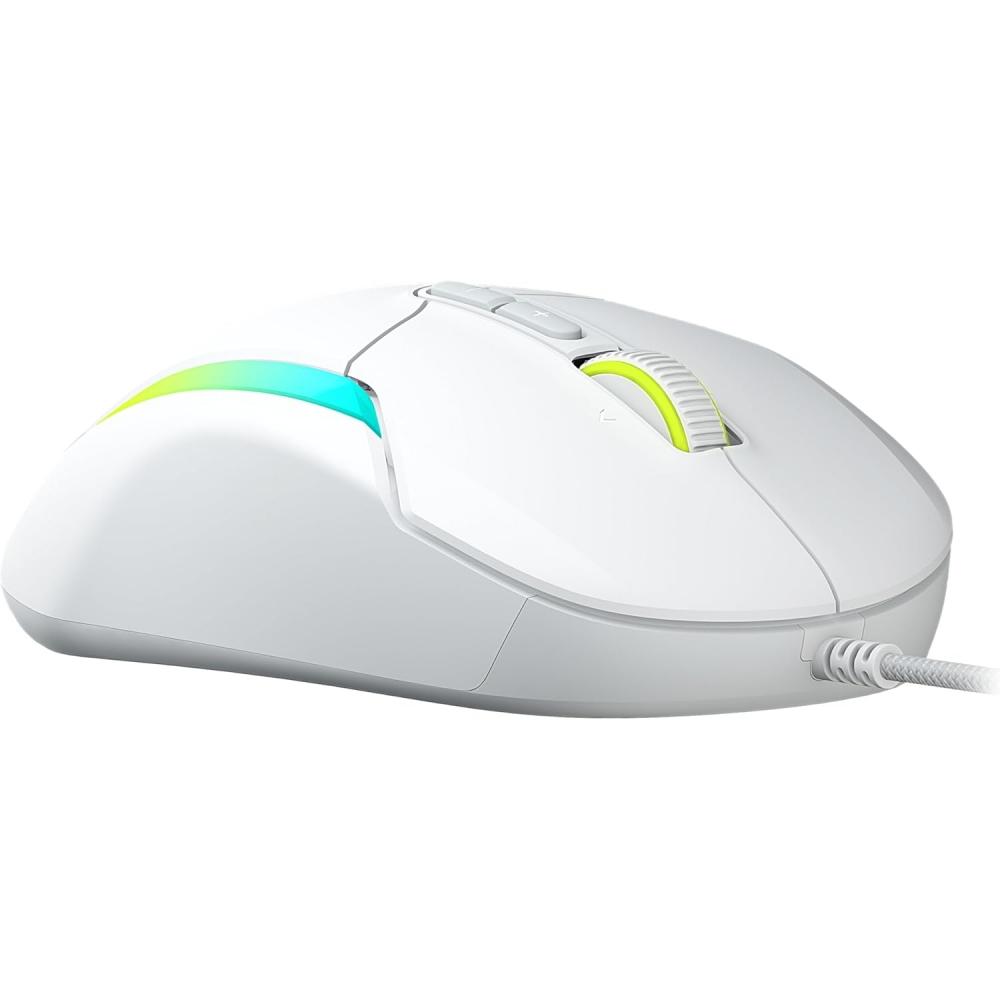 Turtle Beach Wired Gaming Mouse 26k Dpi Sensor Mmo Rts Macro Kone Ii White