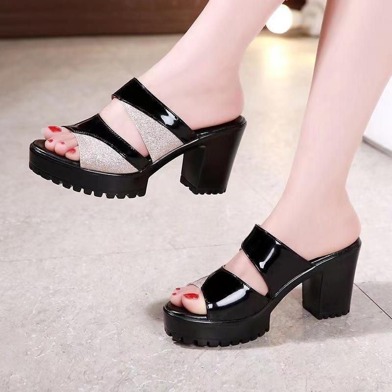 Fashion Women Retro Sandals Summer High Heel Platform Shoes Women Trend Fashion Outdoor Comfort Peep Toe Casual Sandals Zapatos De Mujer