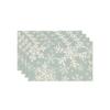 4PCS Linen-like Christmas Tree Placemats Anti-slip Tableware Insulated Mats  New Year