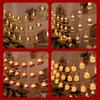 Fahion 1.5M 10LED Christmas LED String Warm Light Colorful Festival Lamp DIY Santa Claus Snowman LEDLights String New Year