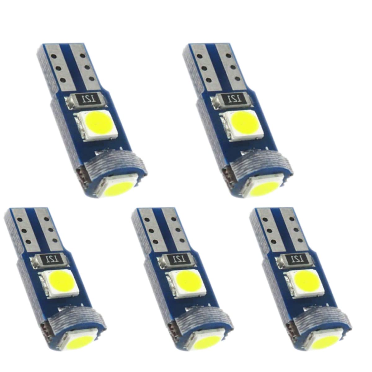 T5 LED meter bulb panel bulb air conditioner bulb wedge Set of 5 (white) белый