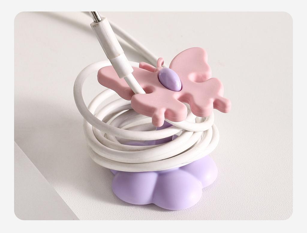 Multifunctional Butterfly Cable Organizer for Home Office Bedroom Computer Charging Wire Holder Cord Management Device
